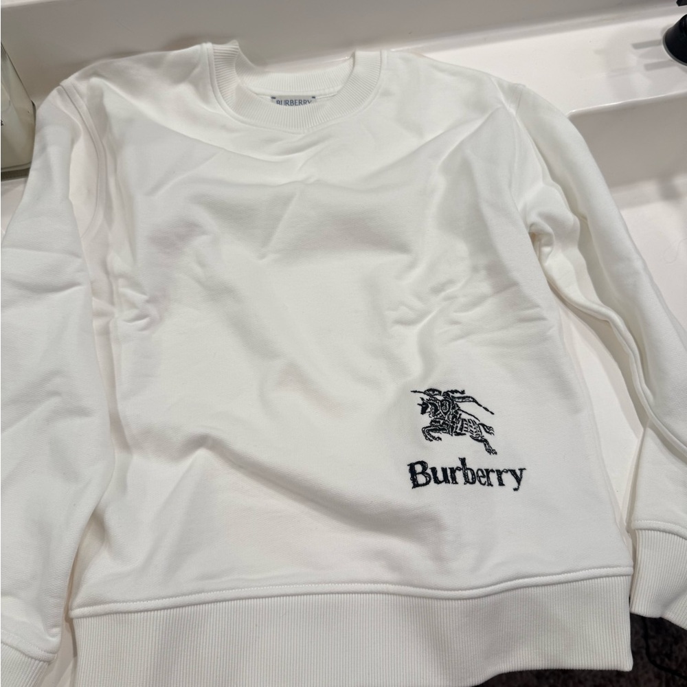 Burberry White Sweater